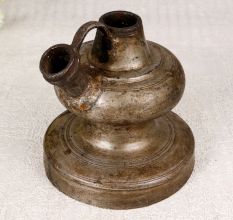 Gray Finish Finest Brass Hookah Base for Indoor Decoration