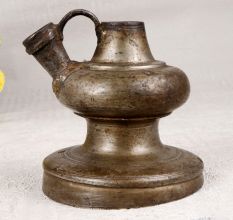Gray Finish Finest Brass Hookah Base for Indoor Decoration