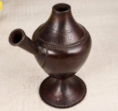 Handcrafted Himalayan Art Hookah Base Made of Finest Brass