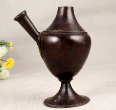 Handcrafted Himalayan Art Hookah Base Made of Finest Brass