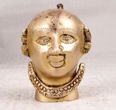 Premium Brass Gauri Head Statue for Prayer Room