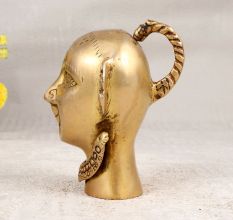 Premium Brass Gauri Head Statue for Prayer Room
