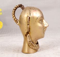 Premium Brass Gauri Head Statue for Prayer Room