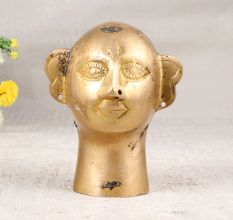 Handmade Finest Brass Gauri Head Statue for DÃ©cor