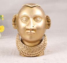 Finest Brass Gauri Head Statue for Home Decor