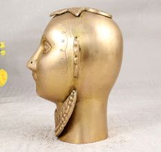 Finest Brass Gauri Head Statue for Home Decor