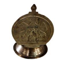 Ganesh Laxmi Brass Lamp (Ht-7 Inches)