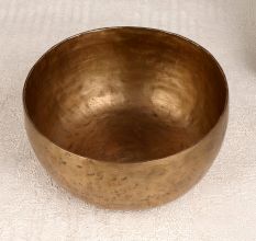 Brown Finish Tibetan Singing Bowl Made of Bell Metal