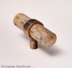 Etched Wooden Door Knobs Drawer Pulls