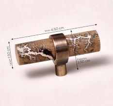 Etched Wooden Door Knobs Drawer Pulls