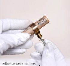 Etched Wooden Door Knobs Drawer Pulls