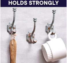 Antique Iron Double Prong Coat Hooks for Wall