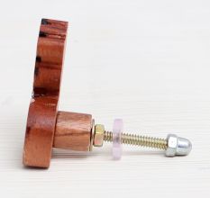 Brown Wooden Mini Giraffe Dresser Knob
