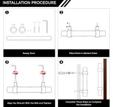 Adjustable Hardware Pulls Acrylic Door Handles (5 Inch)