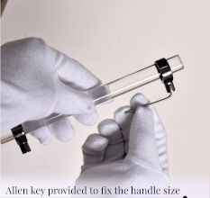 Adjustable Hardware Pulls Acrylic Door Handles (7 Inch)