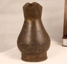 Handmade Himalayan Art Jug with Handle Made of Brass