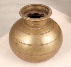 Himalayan Art Finest Brass Holy Pot for Indoor Decoration