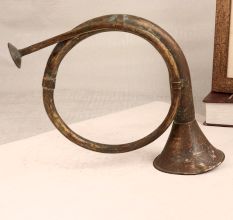 Handmade Vintage Brass Horn Bugle in English Art
