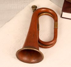 Handmade Bugle Musical Instrument Made of Brass and Copper