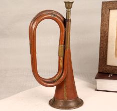 Handmade Bugle Musical Instrument Made of Brass and Copper