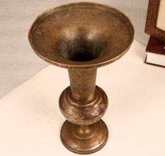 South Indian Art Brass Flower Pot for Home and Office Decor