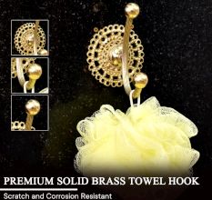 Golden Finish Handmade Brass Hook for Home Decoration