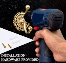 Golden Finish Handmade Brass Hook for Home Decoration