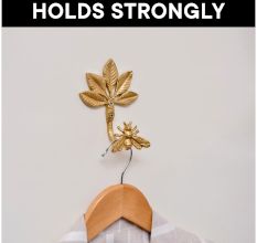 Golden Iron Bee Wall Hooks for Hanging