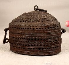 Dark Finish Handmade Jewelry Box Made of Finest Brass