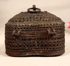 Dark Finish Handmade Jewelry Box Made of Finest Brass