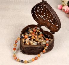 Odisha Art Brass Jewelry Box in Vintage Dark Finish