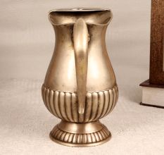 Handmade Silver Finish White Metal Jug for Home Decor