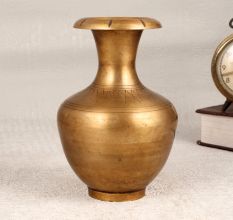 Handmade Himalayan Art Brass Flower Pot for Decoration