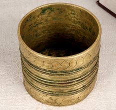 Premium Brass Rice Measurement Bowl in South Indian Art
