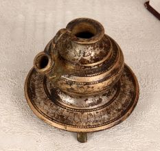 Vintage Finish Brass Hookah Base with Engraving for Decor