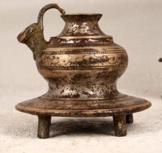 Vintage Finish Brass Hookah Base with Engraving for Decor