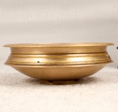 South Indian Premium Brass Urli in Brown Finish for Decoration