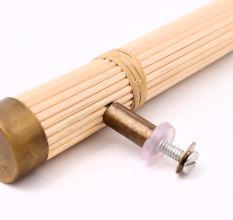 Natural Round Rattan Cabinet Handles (7 Inch)