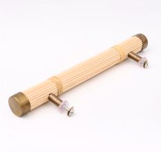 Natural Round Rattan Cabinet Handles (7 Inch)