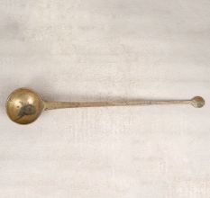 Handmade Vintage Brass Cooking Spoon for Home Decor