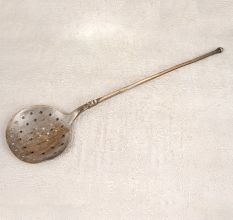 Indian High-Quality Brass Cooking Slotted Spoon for Decoration
