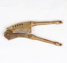 Vintage Brown Finish Brass Iron Betel Nut Cutter Sarota