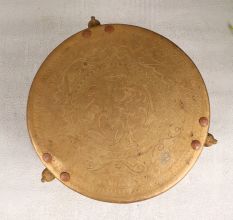 South Indian Art Brass Table for Decoration and Collection