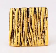 6 Pieces Antique Golden Aluminium Cabinet Knobs