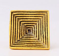 6 Pieces Antique Golden Aluminium Cabinet Knobs