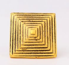 6 Pieces Antique Golden Aluminium Cabinet Knobs