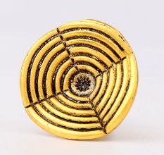 6 Pieces Antique Golden Aluminium Cabinet Knobs