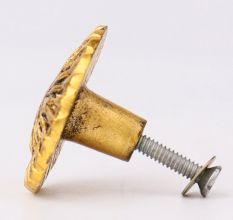 6 Pieces Antique Golden Aluminium Cabinet Knobs