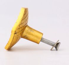 6 Pieces Antique Golden Aluminium Cabinet Knobs