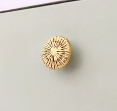 6 Pieces Antique Golden Aluminium Cabinet Knobs